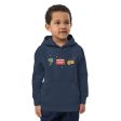 London Doodles - Fish & Chips   Bus   Corgi - Kids Eco Hoodie Cheap