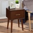 Alpine Flynn End Table, Walnut Fashion