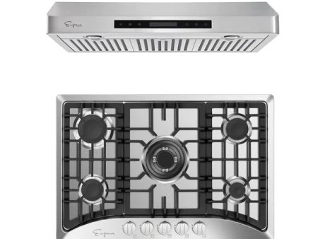 Empava 30 in. 2 Piece Kitchen Package with 30 in. Gas Cooktop and 30 in. Under Cabinet Range Hood (EMPV-30GC30RH13) Supply