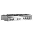 Forno Lseo 48 in. 8 Burner Gas Rangetop with Griddle in Stainless Steel (FCTGS5737-48) Supply