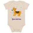 Personalised Custom Text - Baby Bodysuit - London Doodles - Royal Corgi Fashion