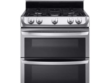 LG 30 in. Freestanding Gas Range with Double Oven in Stainless Steel 6.9 Cu.Ft. (LDG4313ST) Online Sale