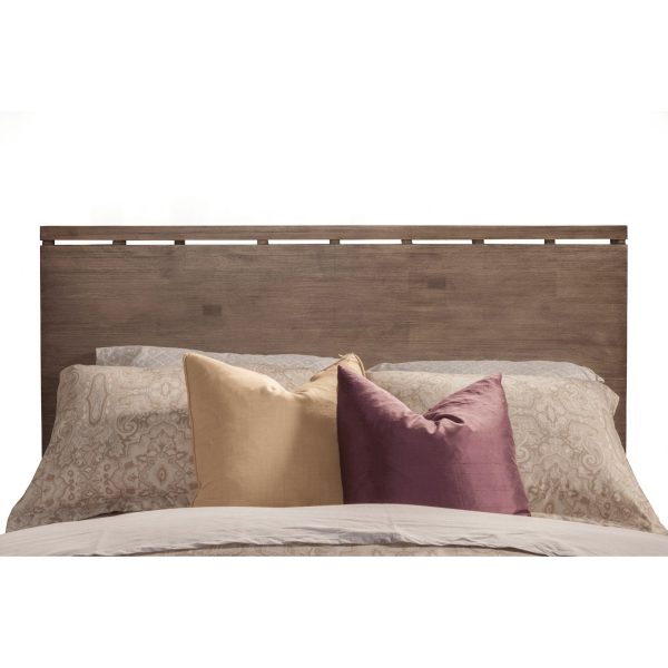 Alpine Sydney California King Panel Bed, Weathered Grey on Sale