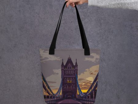 Tower Bridge at Dawn - All Over Print - Tote Bag Cheap