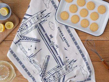 Tower Bridge Tea Towel by Victoria Eggs Online Sale