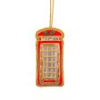 Sass & Belle London Telephone Box Embroidered Christmas Decoration For Discount