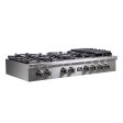 Forno Spezia 48 in. 8 Burner Cooktop with Wok Ring and Griddle in Stainless Steel (FCTGS5751-48) Sale