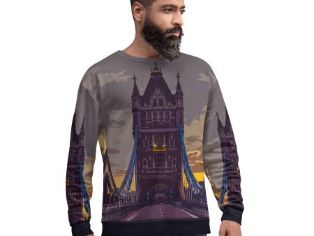 Tower Bridge at Dawn - All Over Print - Sweatshirt For Sale