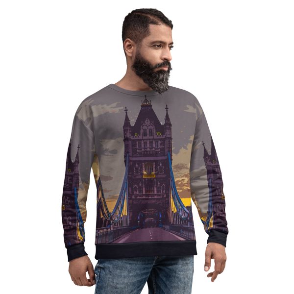 Tower Bridge at Dawn - All Over Print - Sweatshirt For Sale