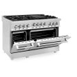 ZLINE 48 in. 6.0 cu. ft. Range with Natural Gas Stove and Natural Gas Oven in Stainless Steel (RG48) Discount