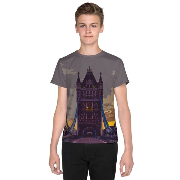 Tower Bridge at Dawn - All Over Print - Youth T-Shirt Online Sale