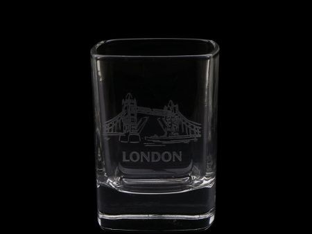 Tower Bridge Square Dram Whisky Glass on Sale