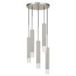 Cal Lighting Troy Integrated Led Dimmable Hexagon Aluminum Casted 5 Lights Pendant With Glass Diffuser Fashion