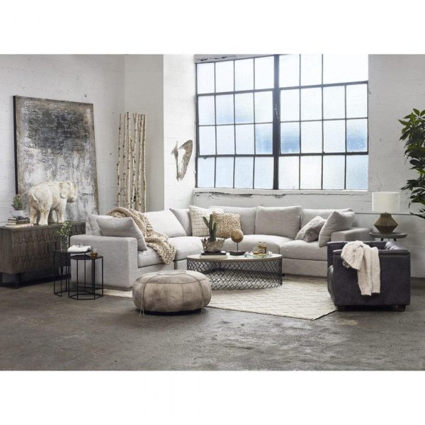 Moe s Home Collection Justin Corner Chair in Taupe Sale