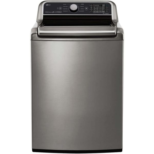 LG 27 in. Top Load Washer with TurboWash in Graphite Steel 5 cu. ft. (WT7300CV) Hot on Sale