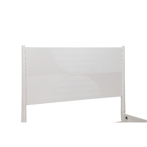 Alpine Tranquility California King Panel Bed, White For Discount