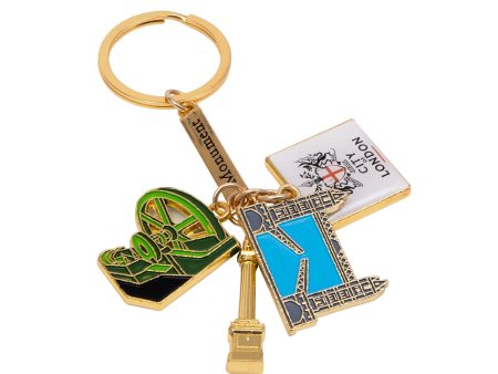 City Of London 4 Charm Keyring on Sale