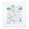 Jessica Hogarth Map Large Print 14  x 12  Online now