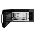 ZLINE Black Stainless Steel Over the Range Convection Microwave Oven with Modern Handle (MWO-OTR-BS) Online Hot Sale