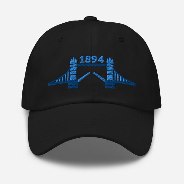 1894 Tower Bridge - Blue Thread Embroidered Baseball Cap For Cheap