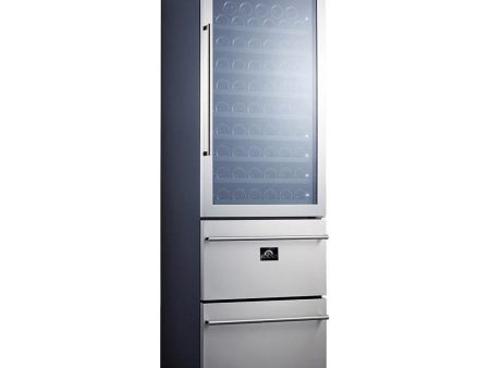 Forno Azienda - 24 in. Dual Zone Wine Cellar 6.25 cu. ft.- 108 Bottle  (FWCDR6628-24S) Hot on Sale