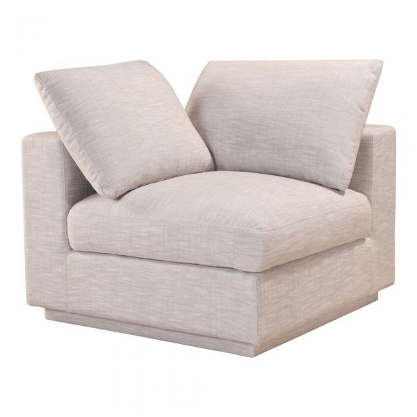 Moe s Home Collection Justin Corner Chair in Taupe Sale