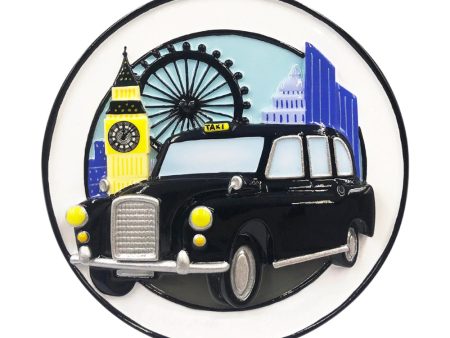 Black London Taxi Christmas Decoration Online now