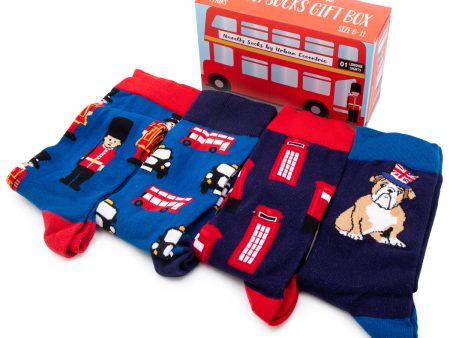 Urban Eccentric Socks London Bus Gift Box Hot on Sale