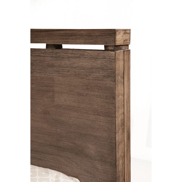 Alpine Sydney California King Panel Bed, Weathered Grey on Sale