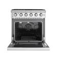 Empava 30 In. Pro-Style Freestanding Gas on Gas Range in Stainless Steel (30GR10) Online Sale