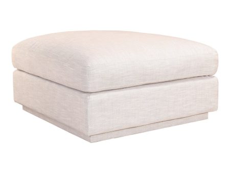 Moe s Home Collection Justin Living Ottoman in Taupe Online now