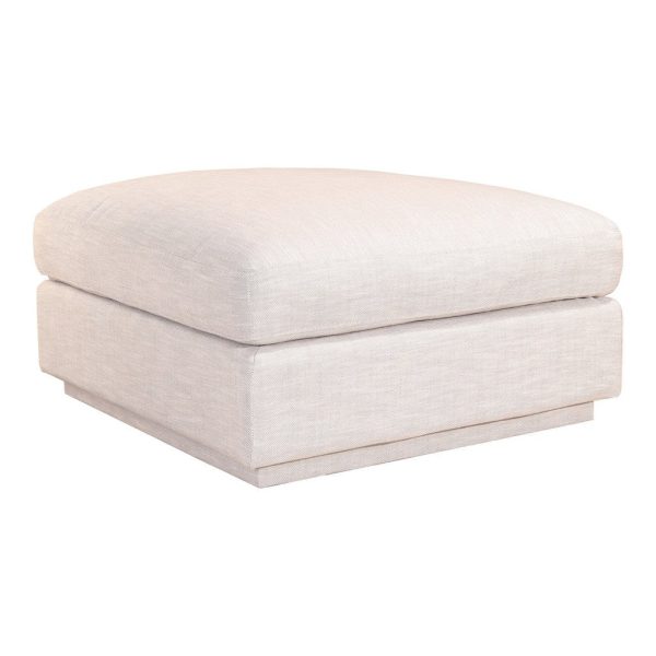 Moe s Home Collection Justin Living Ottoman in Taupe Online now