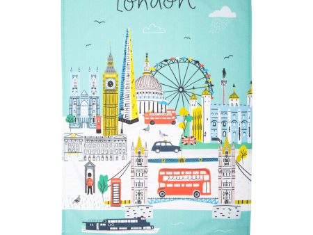 Jessica Hogarth London Skyline Tea Towel Online