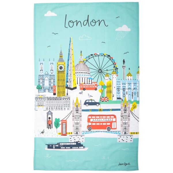 Jessica Hogarth London Skyline Tea Towel Online