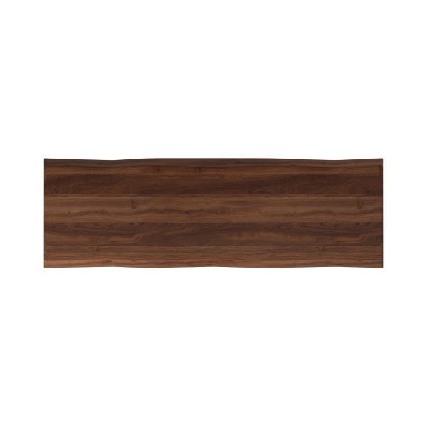 Alpine Live Edge Bench, Light Walnut Online now