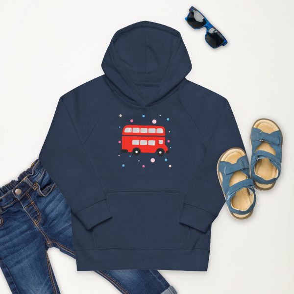 London Doodles - Bus - Kids Eco Hoodie For Cheap