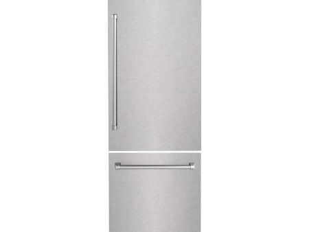 ZLINE 30 in. Refrigerator Panels in Fingerprint Resistant Stainless Steel for a 30 in. Built-in Refrigerator (RPBIV-SN-30) Fashion