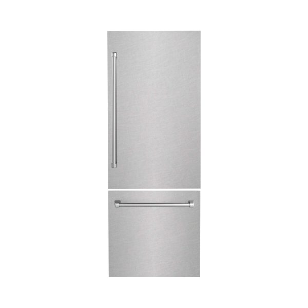 ZLINE 30 in. Refrigerator Panels in Fingerprint Resistant Stainless Steel for a 30 in. Built-in Refrigerator (RPBIV-SN-30) Fashion