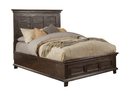 Alpine Newberry Queen Panel Bed, Salvaged Gray (1468-01Q) Online