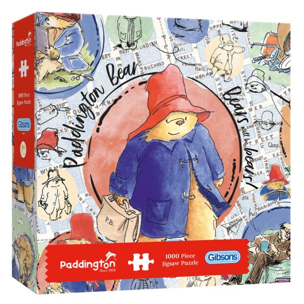 Gibsons Paddington Bear 1000 Piece Puzzle Fashion