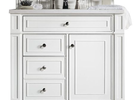 James Martin Vanities Bristol Collection 36 in. Single Vanity in Bright White with Countertop Options For Cheap