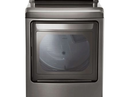 LG 27 in. Rear Control Front Load Electric Dryer in Graphite Steel 7.3 cu. ft. (DLE7300VE) Discount