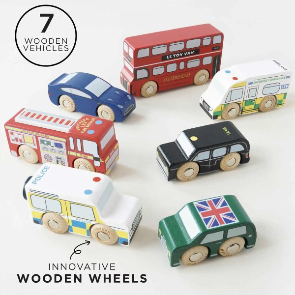 Le Toy Van London Car Set Wooden Toys For Discount