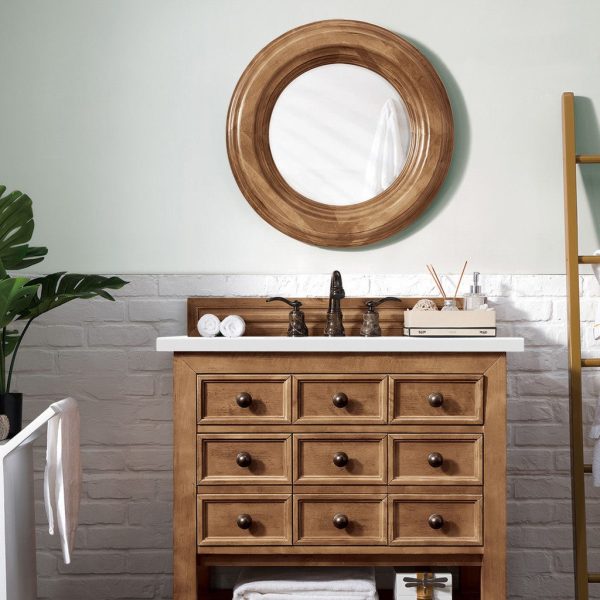 James Martin Vanities Malibu Collection 36 in. Single Vanity in Honey Alder with Countertop Options Online