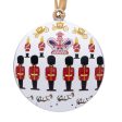 London Round Metal Christmas Decoration - Royal Guardsman Sale