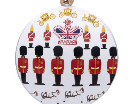 London Round Metal Christmas Decoration - Royal Guardsman Sale