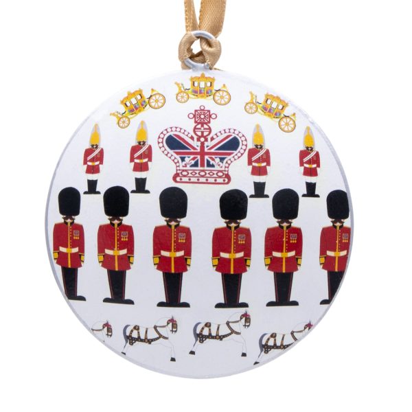 London Round Metal Christmas Decoration - Royal Guardsman Sale