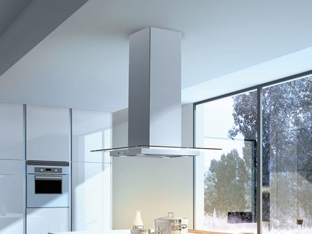 Faber Glassy Isola 36 in. Island Mount Range Hood In Stainless Steel Online now