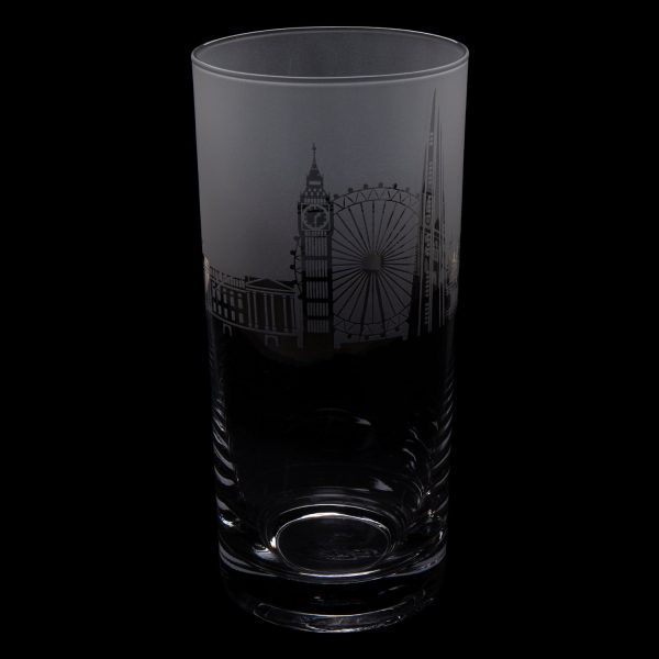 London Skyline Milford Glass Highball Tumbler Fashion