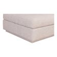 Moe s Home Collection Justin Living Ottoman in Taupe Online now